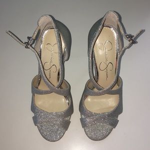 Jessica Simpson Silver Heels